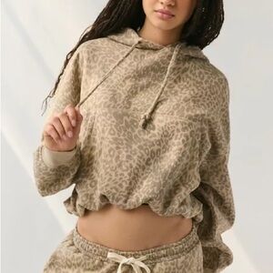 New Urban Outfitters Try Me Bubble Leopard Print Hoodie